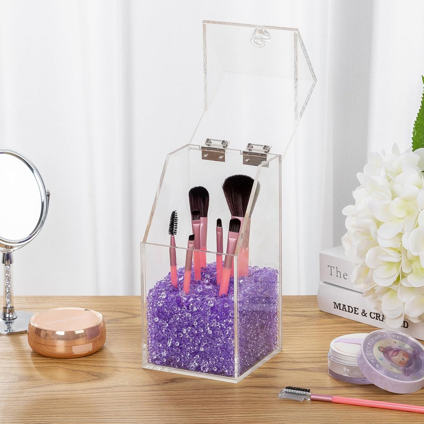 Vase Fillers for Centerpieces Home Deco,8700 Pieces Purple Diamond Table Confetti,Fake Plastic Gems for Bridal Shower,Wedding & Party Decorations