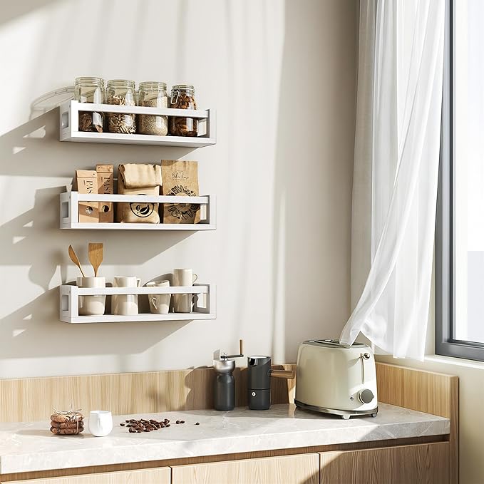 TidyCorner Upgraded Thick Floating Shelves, Solid Wood Bookshelf - Image 9