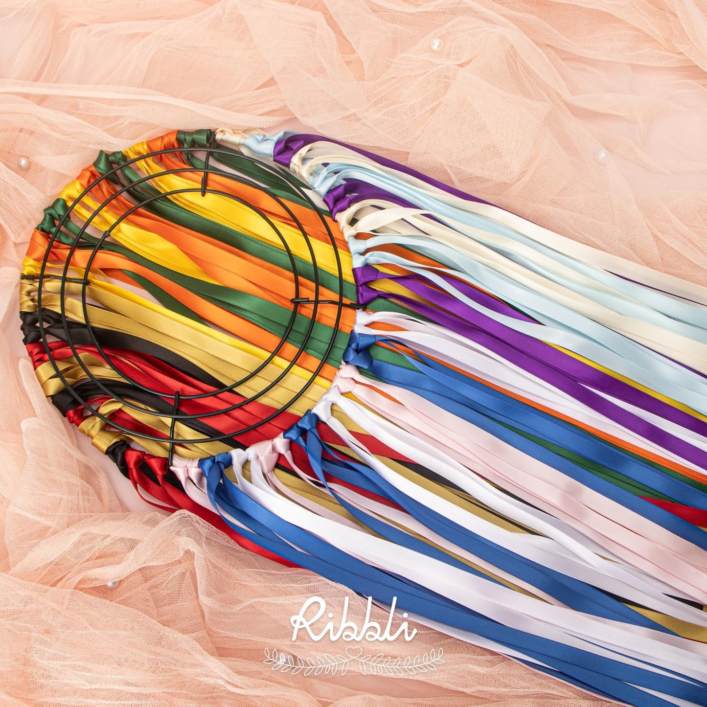 Ribbli Double Faced Royal Blue Satin Ribbon,3/8” x Continuous 25 Yards,Use for Bows Bouquet,Gift Wrapping,Floral Arrangement