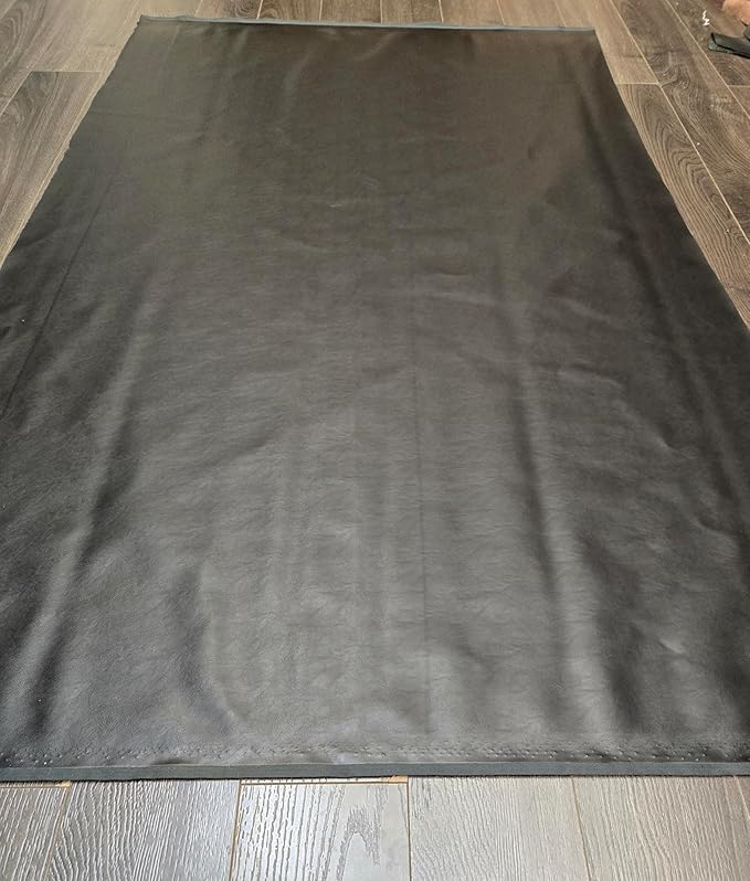 NAT Leathers | Black Soft Faux Vegan Leather PU | 1 Yard Cut by The Yard | - Image 8