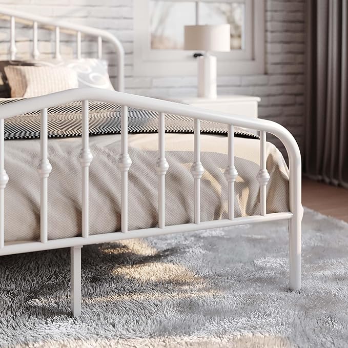 SHA CERLIN Queen Size Metal Platform Bed Frame - Image 8