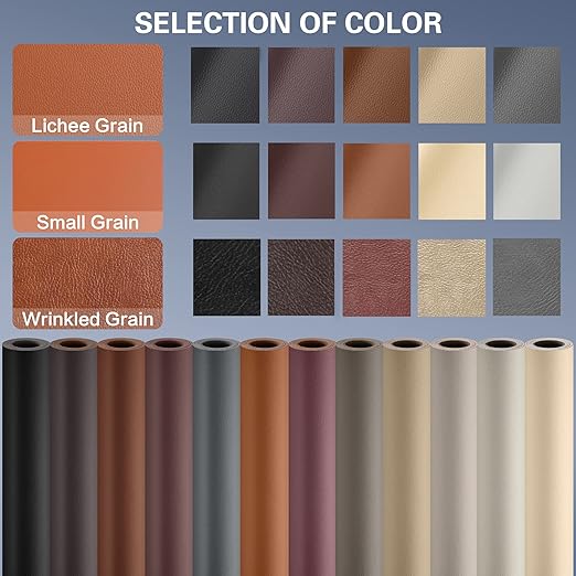 Self Adhesive Leather Repair Patch Kit, 31.4 in x 16 in Large Vinyl Leather - Image 6
