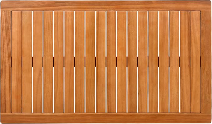 Merax Outdoor 4-Piece Acacia Wood Conversation Set - Image 10