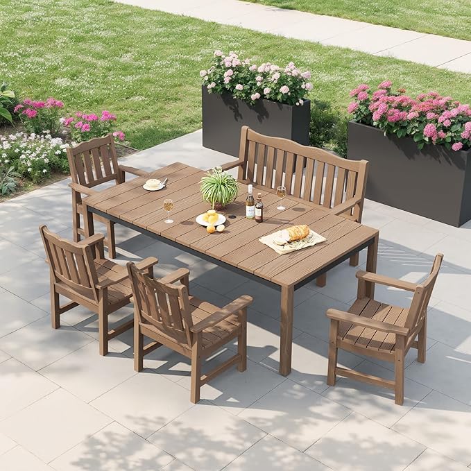 Stoog All-Weather Patio Chairs Set of 2, Oversized Garden Chair - Image 9