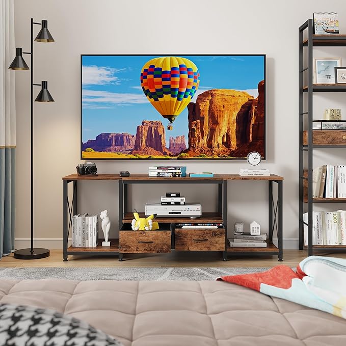 GYIIYUO TV Stand with Fabric Drawers - Image 8