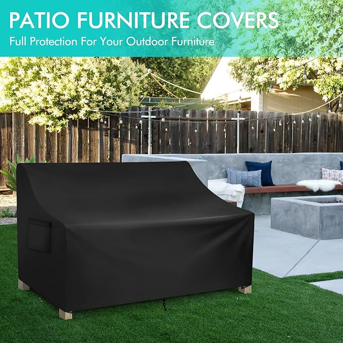 WLEAFJ Patio Sofa Cover Waterproof, 3-Seater Outdoor Sofa Cover, Heavy Duty - Image 6