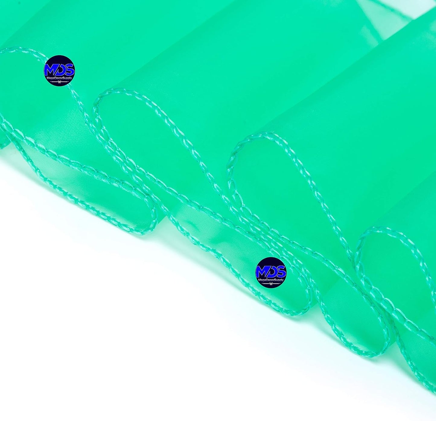 MDS Pack of 100 PCS Organza Chair Sashes Wider Dining Chair Bows Ribbon Tie Back for Wedding Party Birthday Bridal Shower Reception Event Banquet Home Chair Cover Decoration - Mint