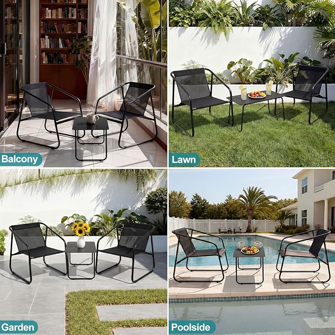 DUMOS 4 Piece Patio Furniture Set,Outdoor Patio Furniture Set - Image 8