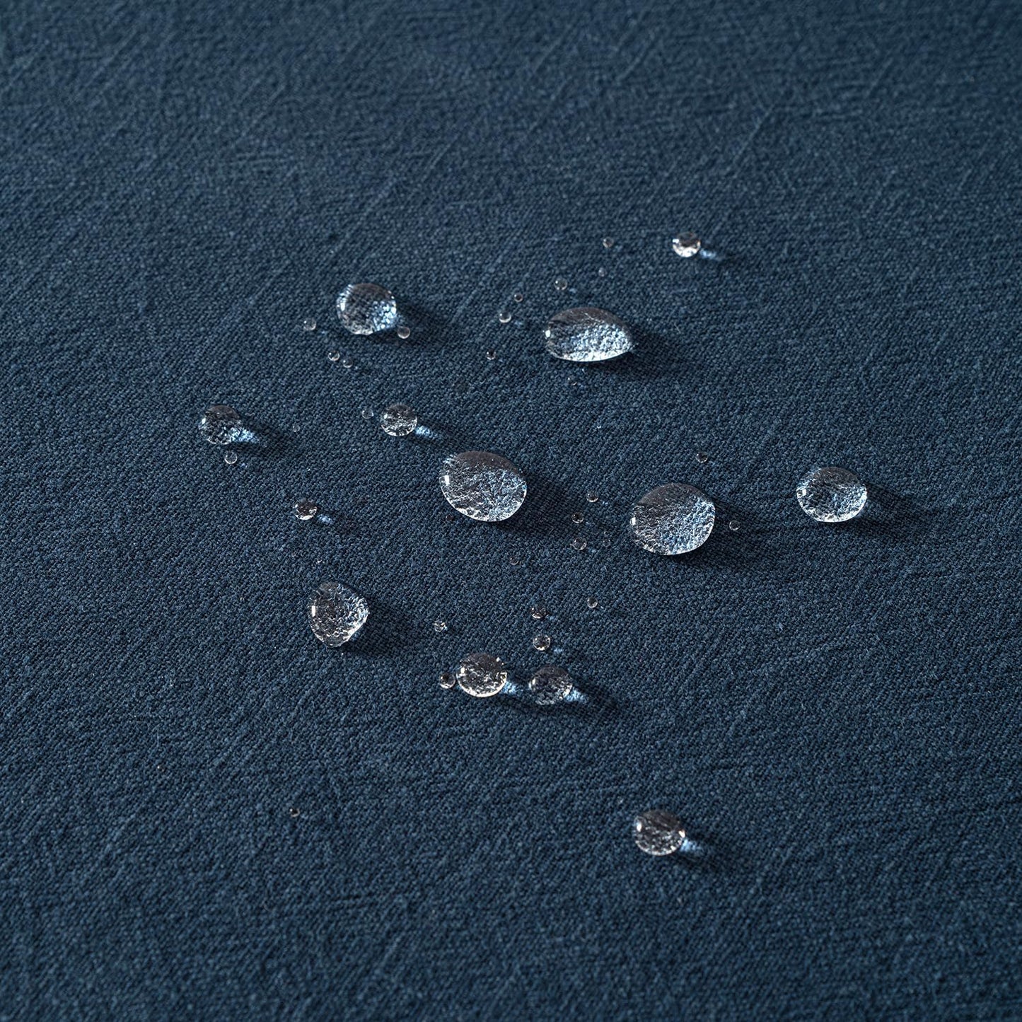 MIULEE Linen Cotton Blend Tablecloth Rectangle, Luxury Waterproof Stain Resistant Durable Farmhouse Oblong Table Cloth for Dining Party Christmas Weddings Birthday, 52 x 84 inch, Navy Blue