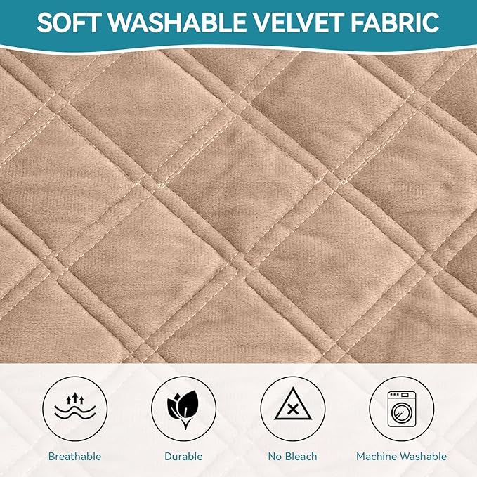 Deep Dream Velvet Couch Cover for Sofa, Sofa Covers Washable Sectional - Image 6