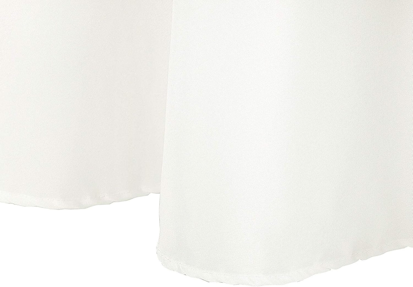 Ascoza 2pack 60x120 Inch Ivory Rectangular Tablecloth 6 Feet Table Cloth in Polyester Fabric for Wedding/Banquet/Restaurant/Parties