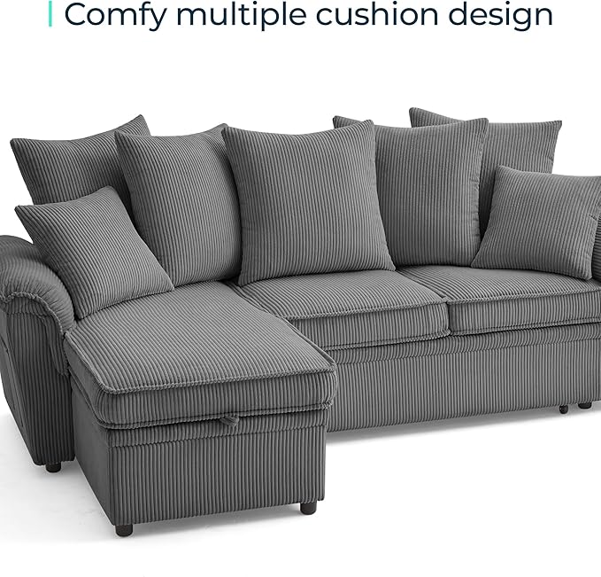 LINSY HOME Sectional Loveseat Sofa - Image 6