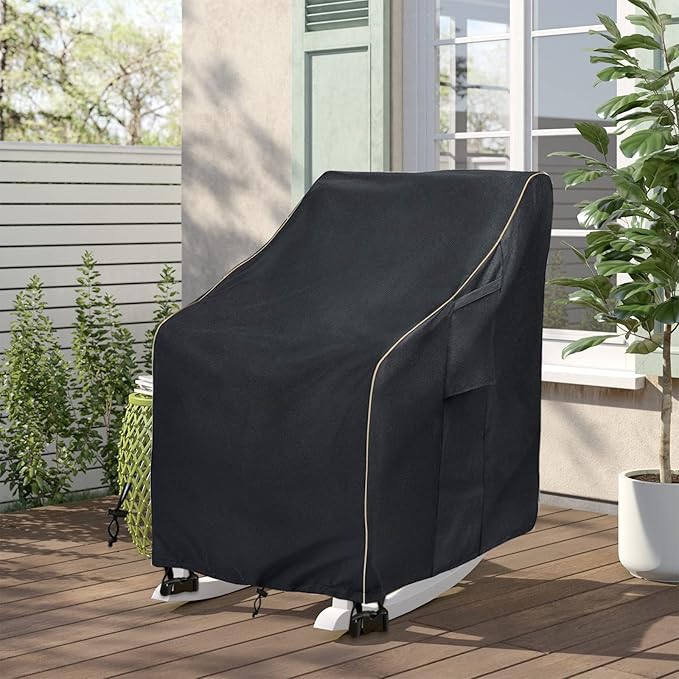 Outdoor Swivel Lounge Chair Cover 2 Pack, Waterproof Heavy Duty Patio Chair - Image 9