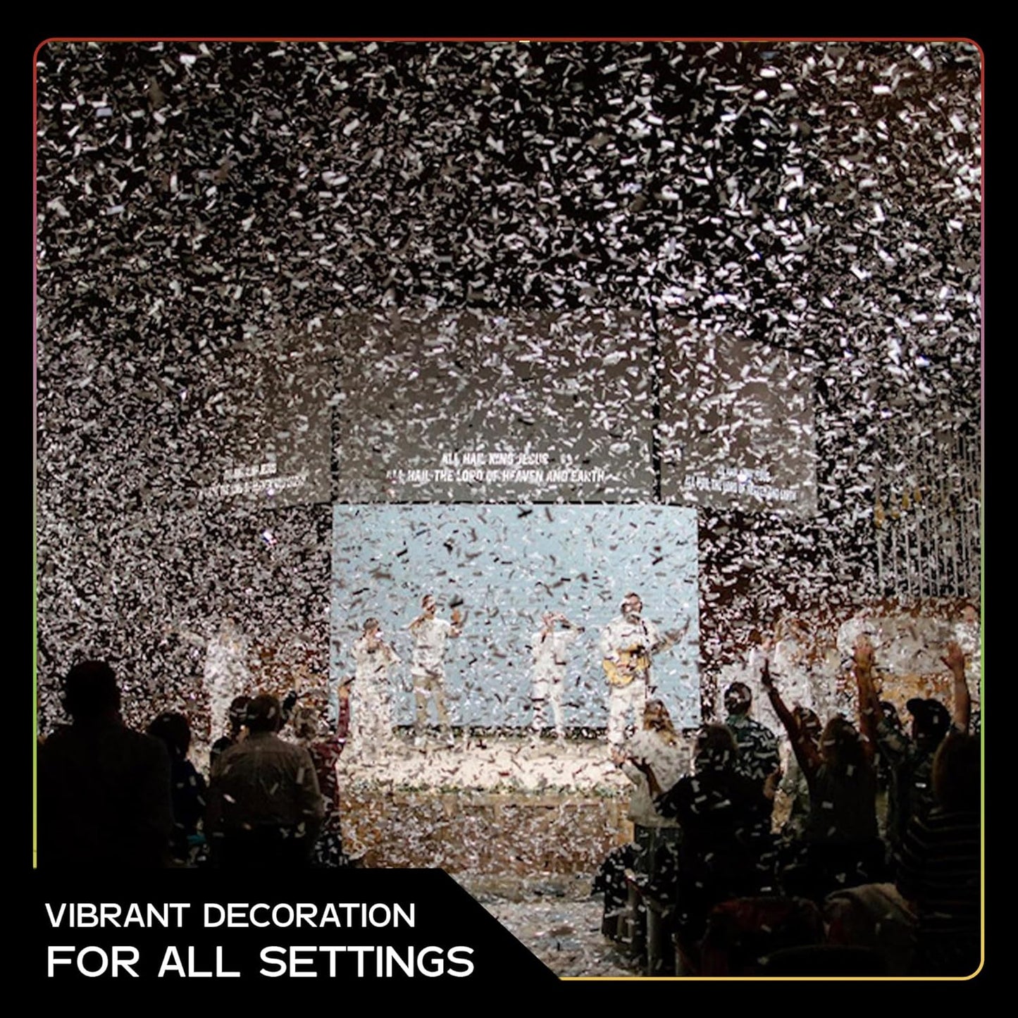 Ultimate Confetti, White Biodegradable Confetti - Rectangular Fluttering Tissue Paper Confetii for Cannon and Launcher use – Best for Mother’s Day, Wedding, Parties and Live Events - 1 lb, 16 oz