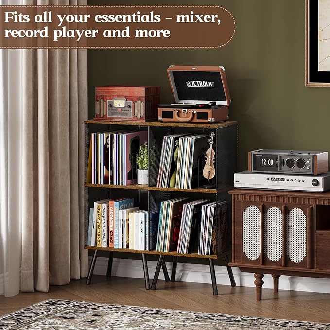 X-cosrack 3-Tier Record Player Stand, Turntable Stand - Image 8
