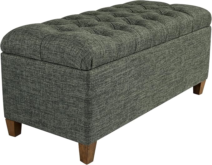 Homepop Home Decor Tufted Ainsley Button Storage Ottoman Bench - Image 12