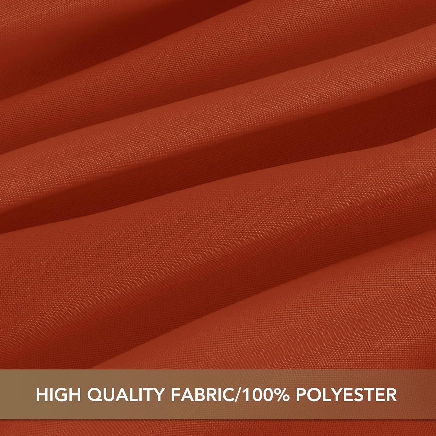 sancua Small Square Tablecloths 36x36 Inch Rust - Fall Table Cloth for Square or Round Tables, Burnt Orange Washable Polyester Fabric Table Cover for Thanksgiving Nightstand End Bedside Tables