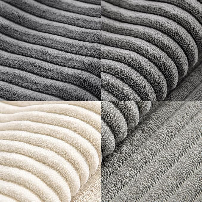 MIULEE Neutral Grey Decorative Throw Pillow Covers 20x20 Inch Set of 4 Modern - Image 7