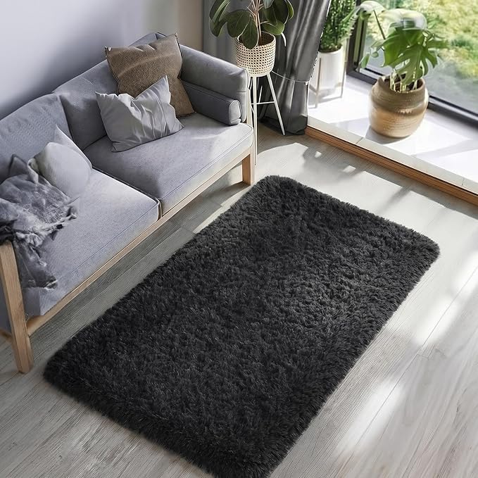 Ophanie Runner Rug for Hallway, 3x6 Washable Non-Slip Fluffy Soft Bedside Rugs - Image 6