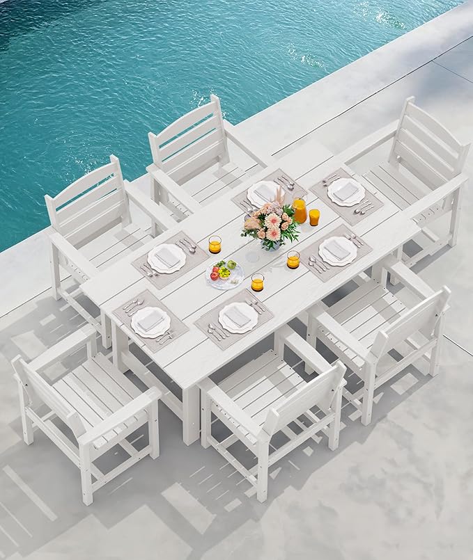 SERWALL Patio Dining Chair Set of 2 - Image 8