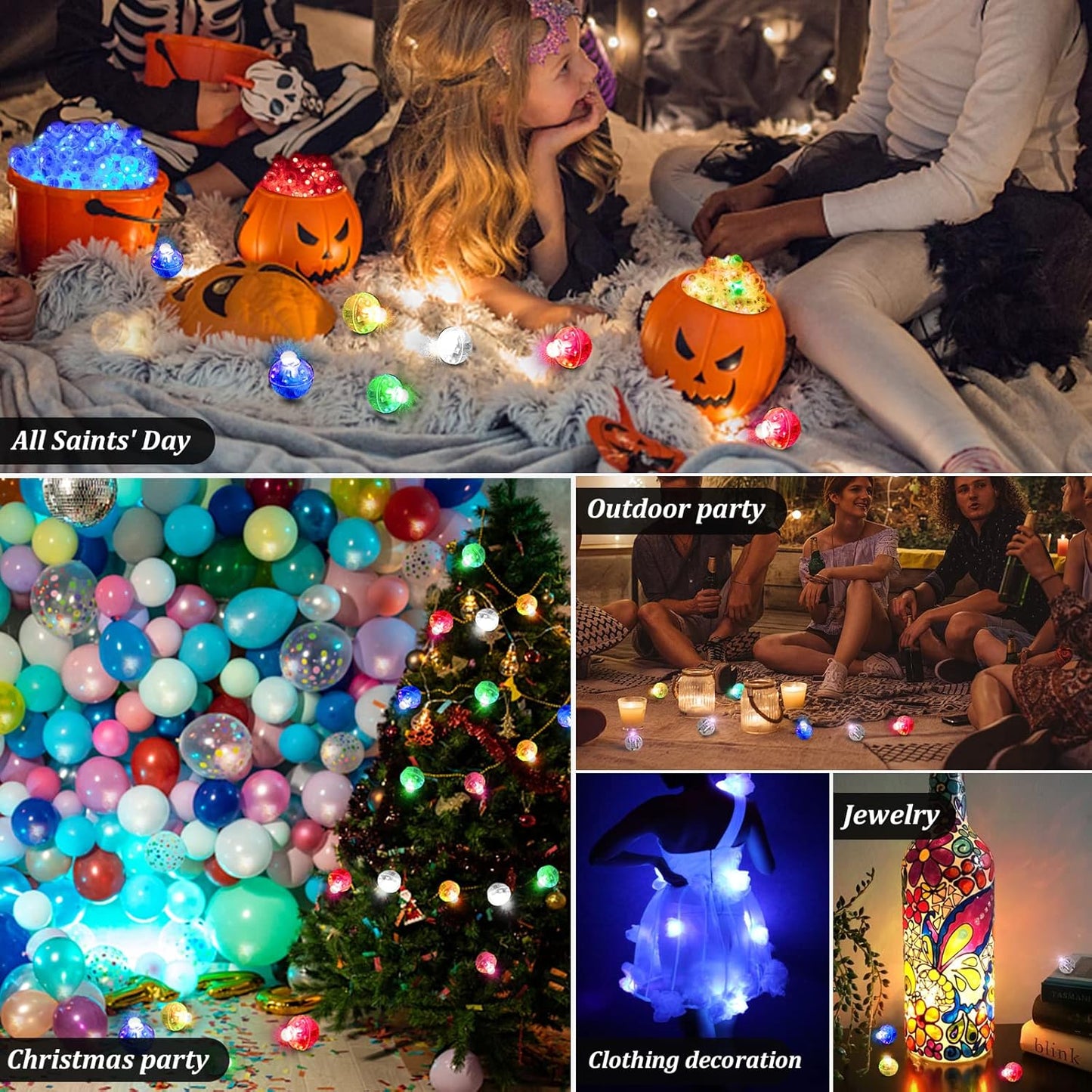 ZGWJ 50PCs Mini Led Lights, Led Balloons Light for Party Decorations Neon Party Lights for Paper Lantern Easter Eggs Birthday Party Wedding Halloween Christmas Decoration(Glow steadily Red)