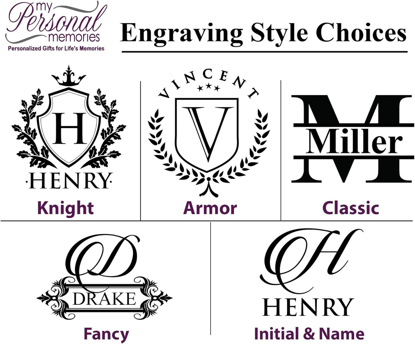 My Personal Memories Custom Engraved Slate Stone Drink Coasters Set of 4 - Monogrammed and Personalized (Heart)