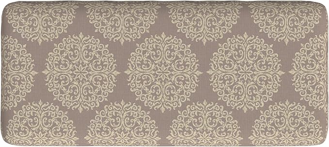 HomePop Drake Large Decorative Storage Bench -Brown Medallion - Image 9