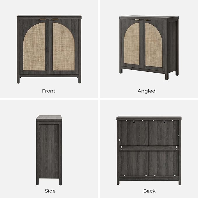 SICOTAS Rattan Sideboard Buffet Cabinet - Image 9