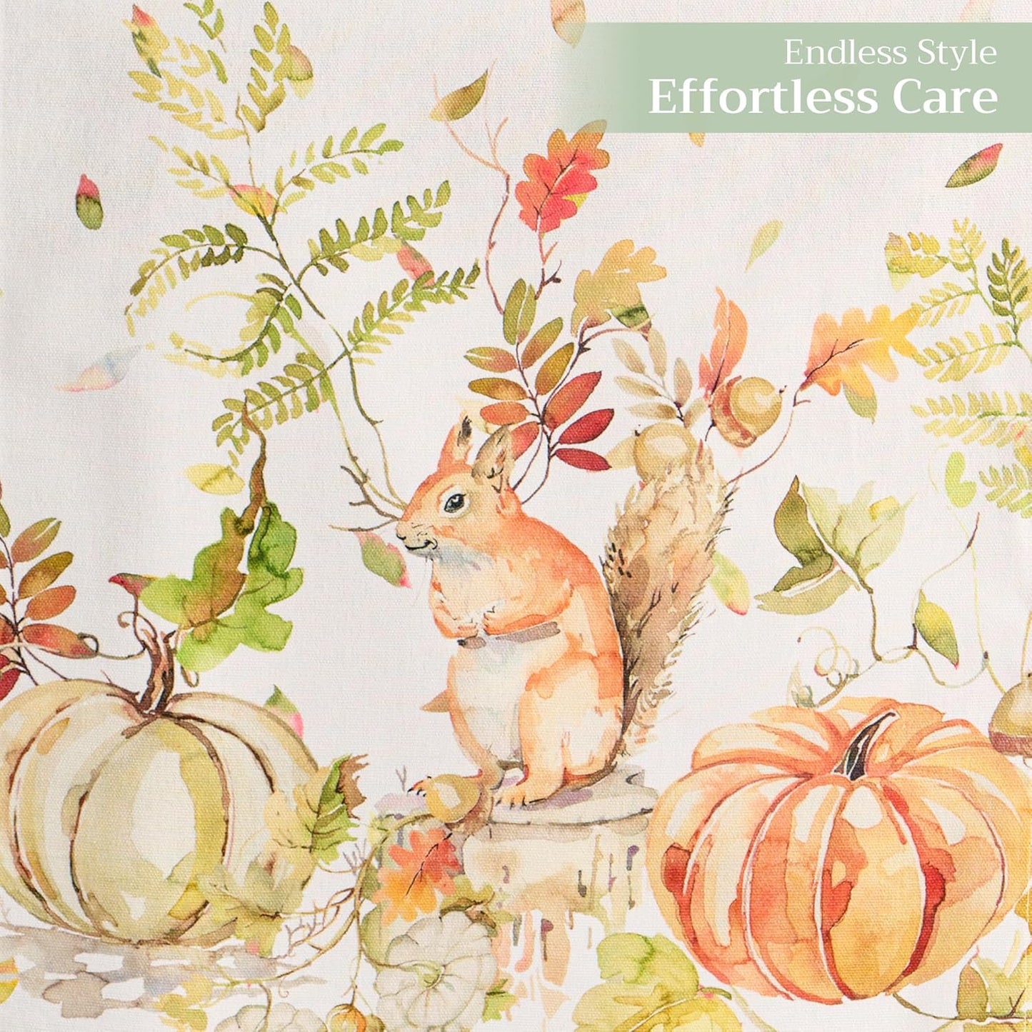 Maison d' Hermine Table Runner 100% Cotton Double Layer Table Runners 108 inches Long Decorative for Home Kitchen Dining Party Baby Shower Wedding Bridal Shower (Pumpkin Passion, 14.50" x 108")