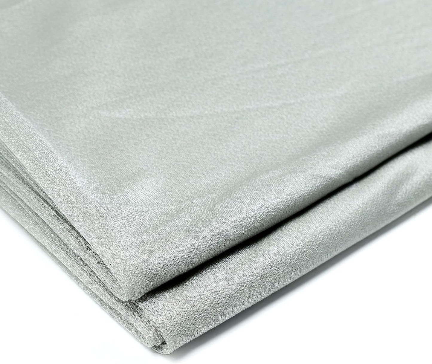 VDS Pack of 2 Panel (30 Inch X 30 Feet) Wedding Arch Draping Fabric Sheer Chiffon Fabric Drapery for Wedding Ceremony Reception Swag Backdrop Canopy Chuppah ARBO Altars Decoration (Grey)