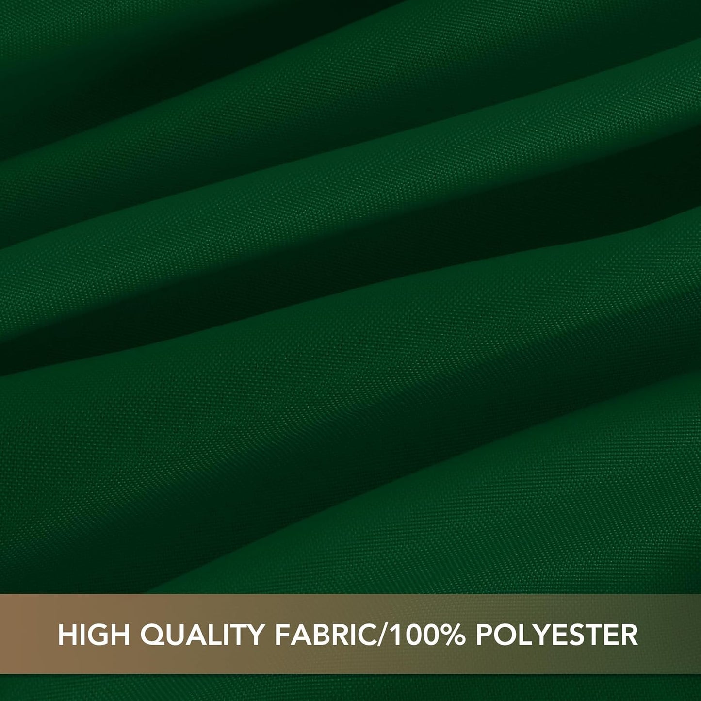 sancua Square Tablecloths 85x85 Inch Hunter Green - Fabric Table Cloth for Square or Round Tables, Washable Polyester Table Cover for Christmas Dinner, Holiday Party, Decorative Display Tables