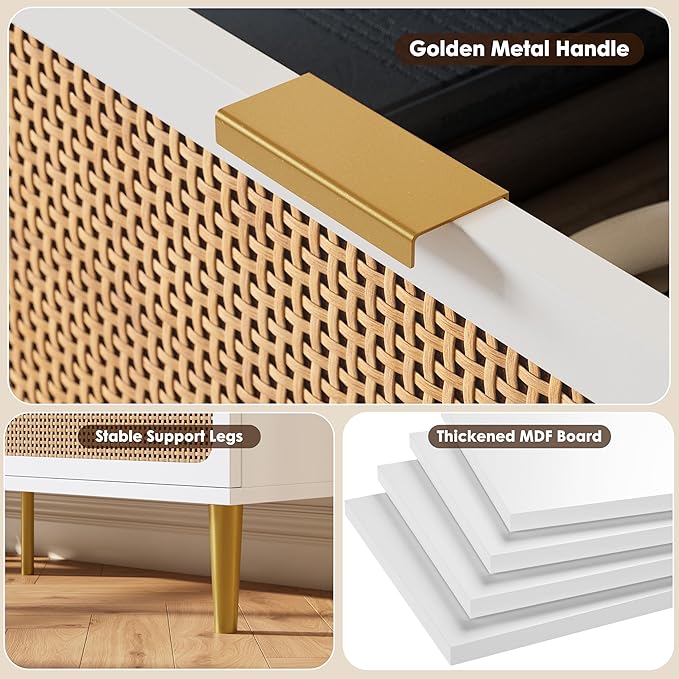 GarveeHome Rattan 7 Drawer Dressers - Image 8
