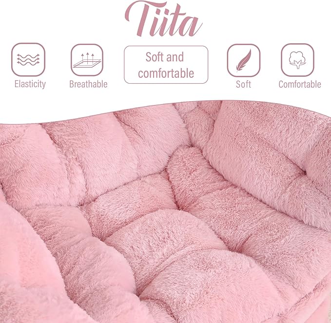 Tiita Lazy Chair with Ottoman, Comfy Leisure Sofa Armchair with Ottoman - Image 9