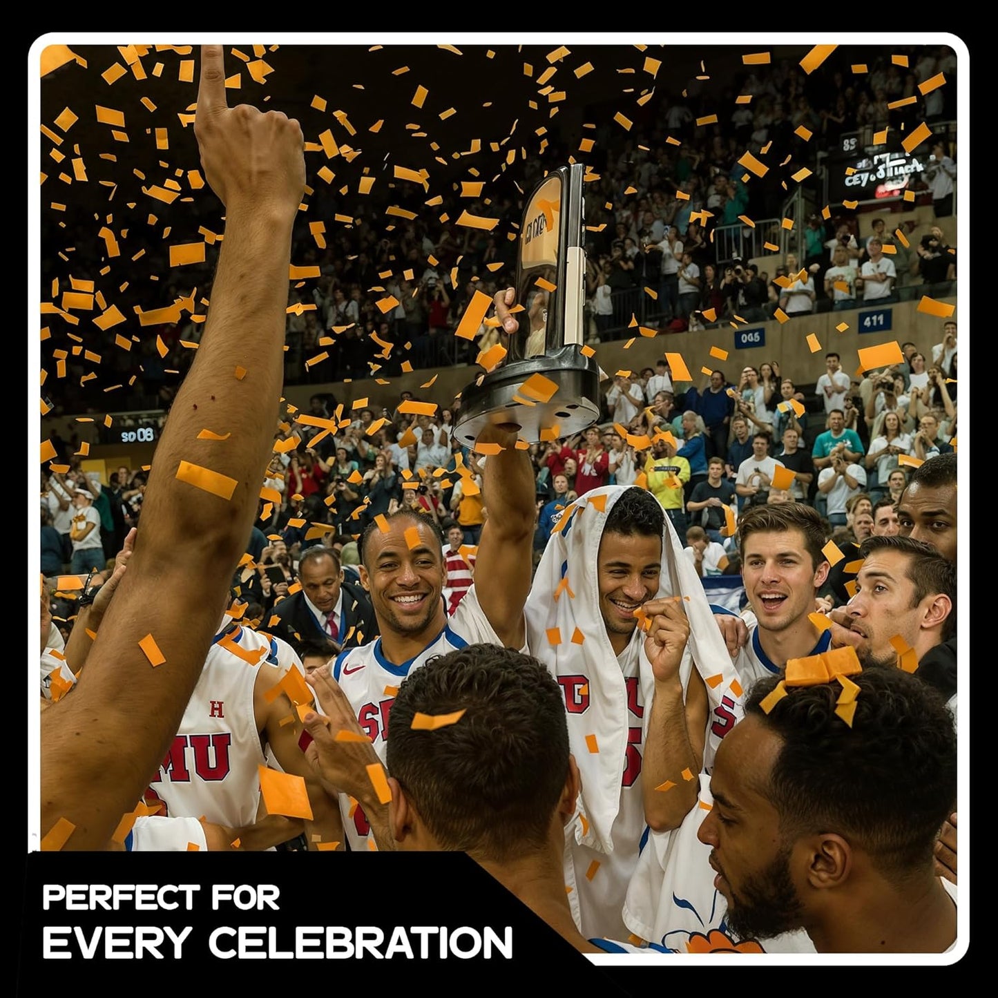 Ultimate Confetti, Orange Biodegradable Confetti – Rectangular Fluttering Tissue Paper Confetti for Cannon and Launcher use – Best for Gender Reveal, Parties, Concerts and Weddings - 20 lb, 320 oz