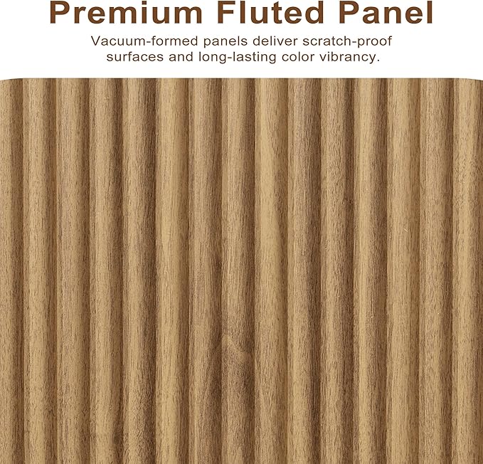 2-Piece Fluted Living Room Set Includes 31.5" Fluted Lift Top Coffee Table - Image 9