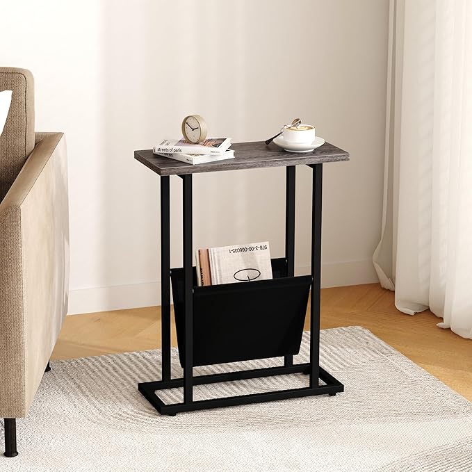 Yusong Narrow Side Table for Small Spaces, Small End Table - Image 9