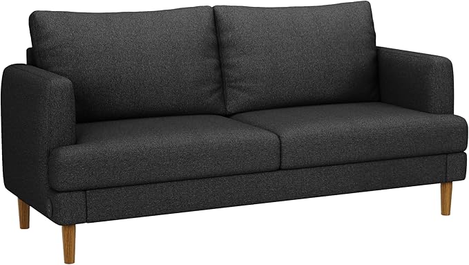 70" Modern Loveseat Sofa with USB Type-C Ports, Linen Fabric 2-Seater Deep Seat - Image 8