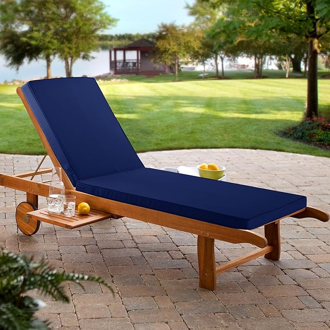 Chaise Lounge Cushion for Outdoor Furniture, Waterproof Fade and Tear Resistant - Image 9