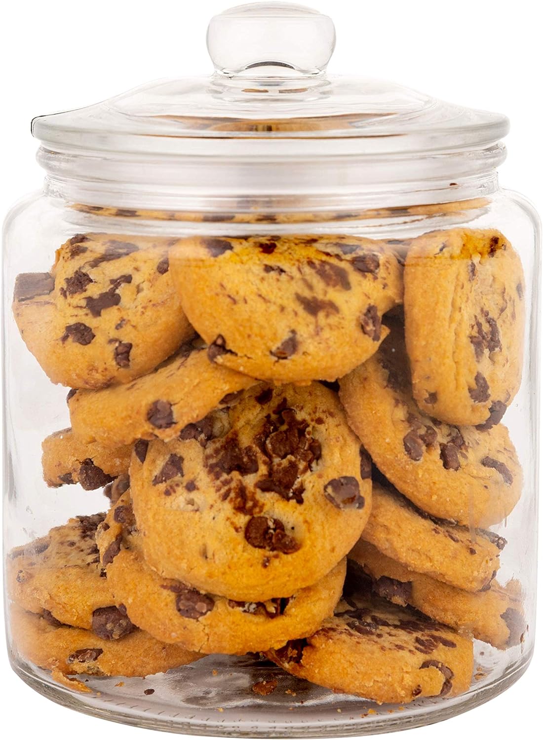 Set of 3 Glass Jar with Lid 1 Liter | Airtight Glass Storage Container for Food, Pasta, Coffee, Candy, Dog Treats, Snacks | Glass Organization Canisters for Home & Kitchen | 34 Ounces