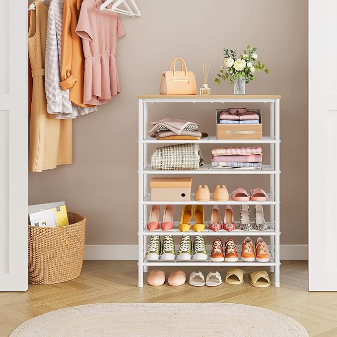 Tajsoon 6 Tier Shoe Rack Organizer - Image 8