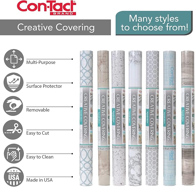 Con-Tact Brand Creative Covering, Self-Adhesive Shelf Liner, Granite Rose - Image 2