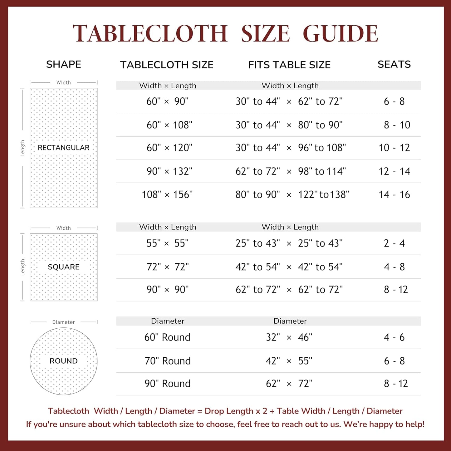 Linen World Linen Tablecloth, 100% French Linen White Tablecloth 55" x 55" Inch, Washable Square Tablecloth for Dining, Outdoor, Weddings and Restaurants, Decorative Valentine Easter