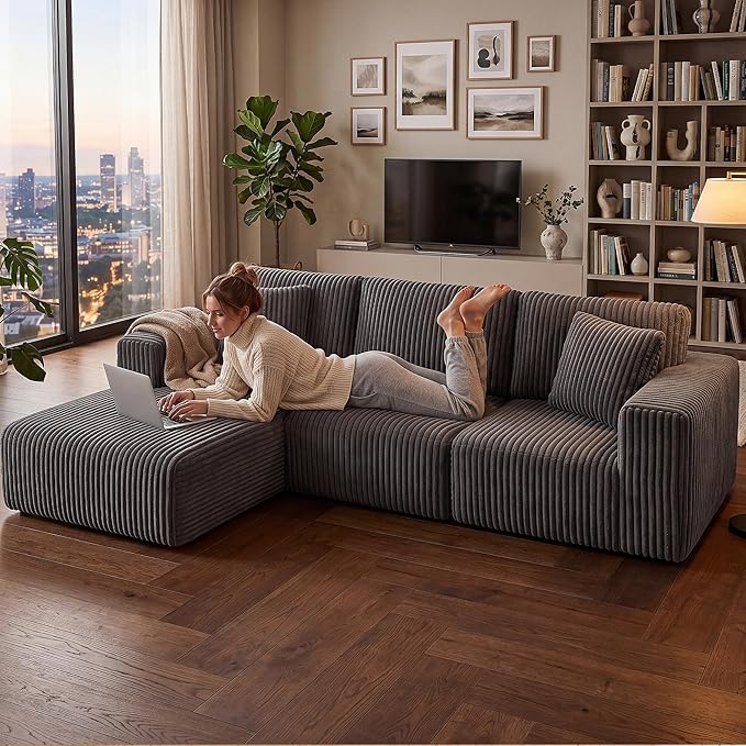 GRUSIGN 107'' Cloud Sectional Boneless Couches - Image 8