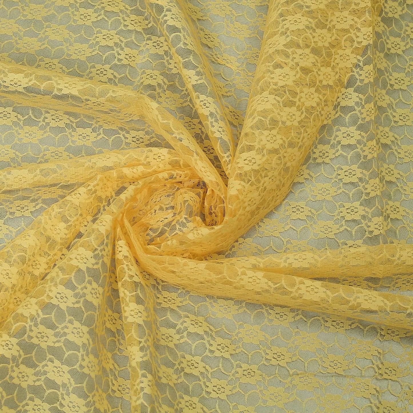 MDS Pack of 5 Wedding 12 x 108 inches Lace Table Runner for Wedding, Decorations for Birthday Parties, Banquets, Graduations, Engagements, and Runners fit Rectangle, Round Table- Gold