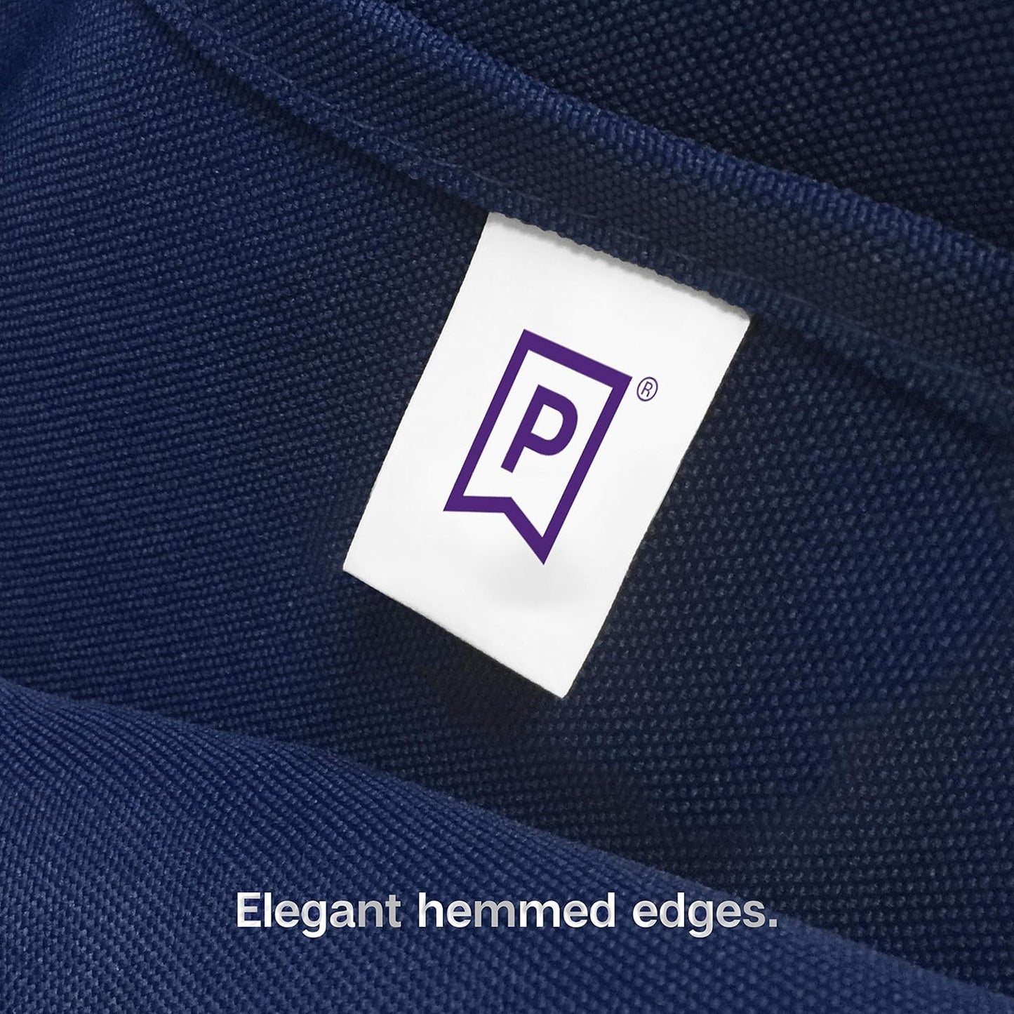 Gee Di Moda Rectangle Tablecloth - 70 x 120 Inch Navy Blue - Heavy Duty Washable Polyester - For 6 or 8 Foot Rectangular Table