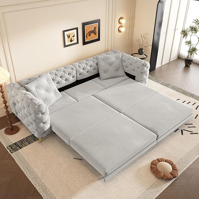 97.7" Convertible Queen Sleeper Sofa - Image 9