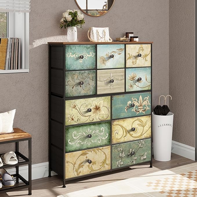 Tohomeor Dresser with Drawers for Bedroom Chest of Drawers Fabric Dresser for - Image 8
