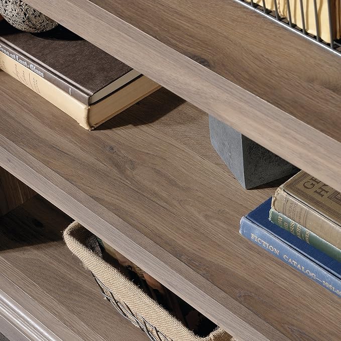 Sauder 5 Tier Book Shelf Wooden Bookcase Multipurpose Bookshelf - Image 8