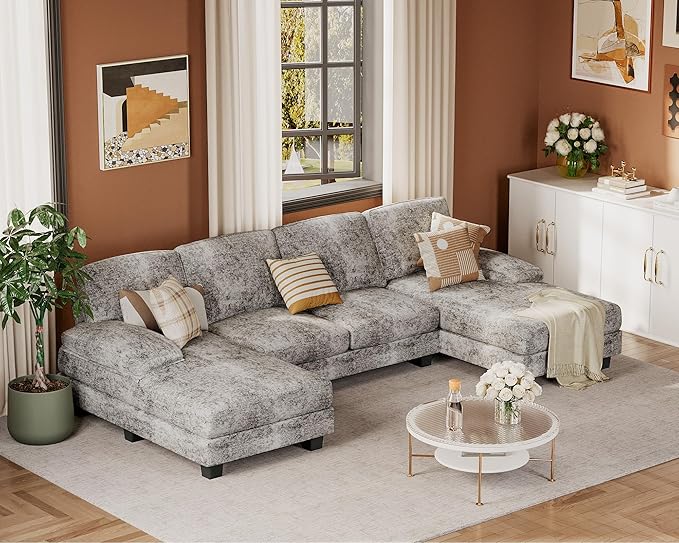 JUMMICO Sectional Couches for Living Room, U Shaped Couch - Image 8