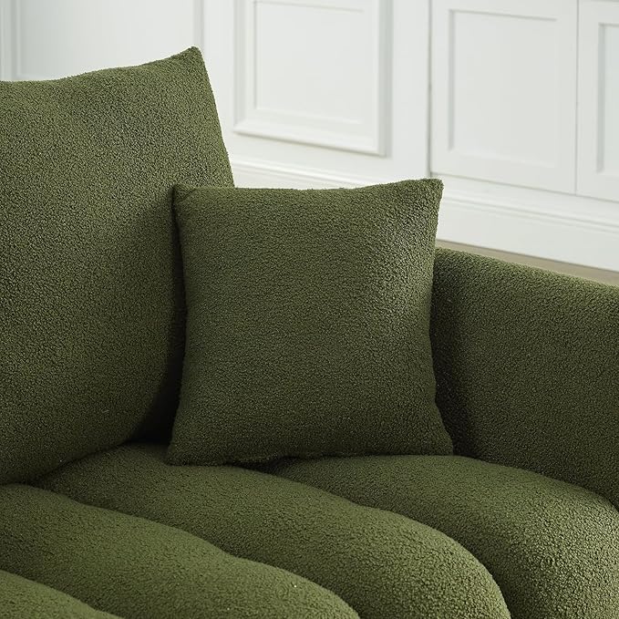 Antetek Set of 3 Teddy Sofa for Living Room, Modern 2 Units Deep Seat Sofa - Image 9